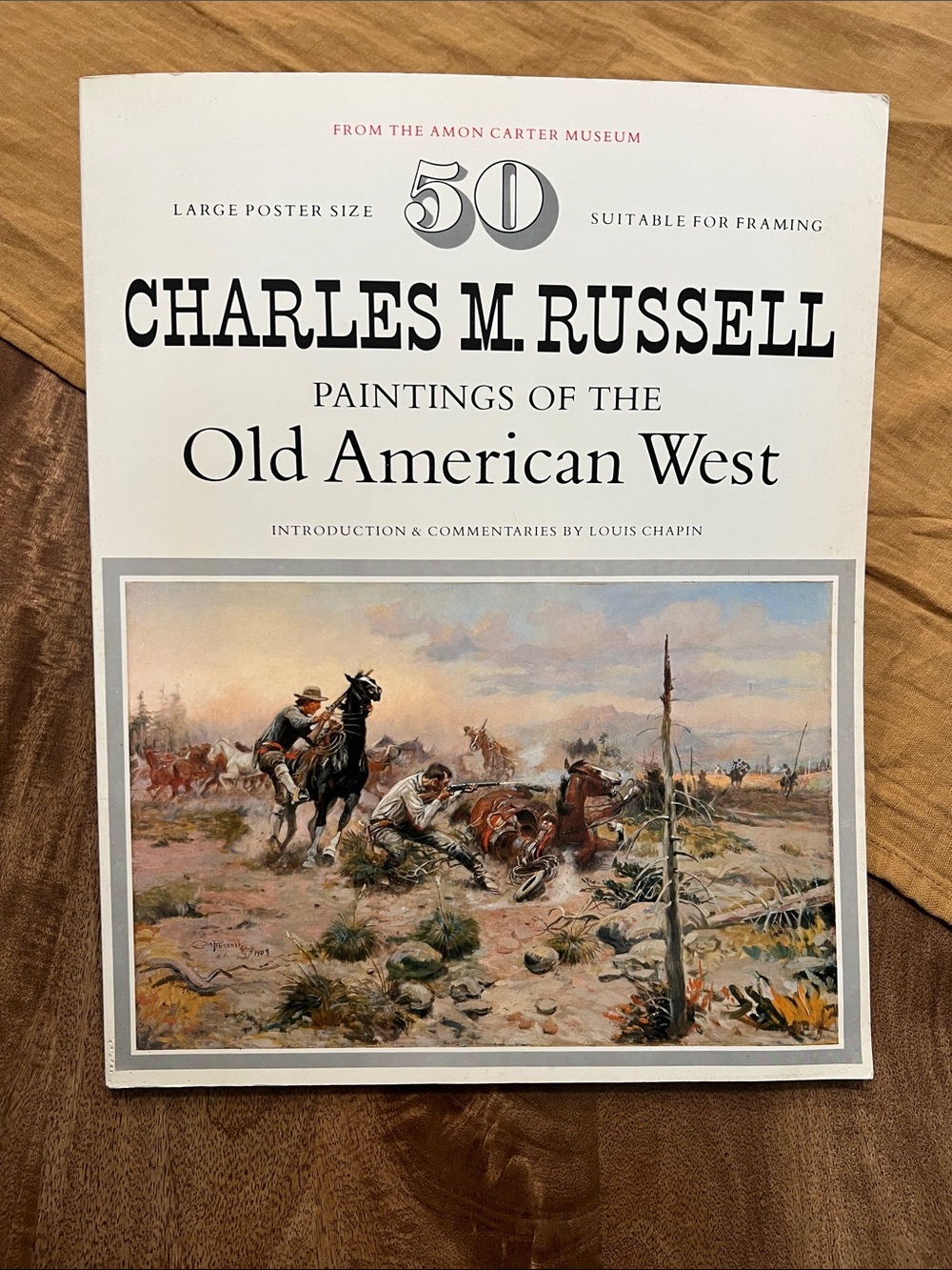 Vintage CHARLES M. RUSSELL paintings of the Old American West. Suitable framed